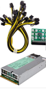 FUENTE DE SERVIDOR 1200W + BREAKOUT BOARD + 12 CABLES PCI-EX